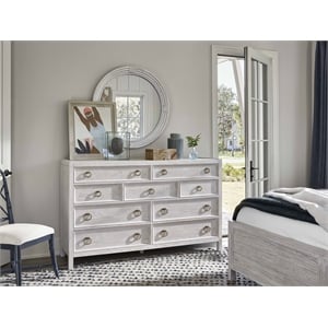 Coastal Living Getaway Dresser in White  Weathered Oak