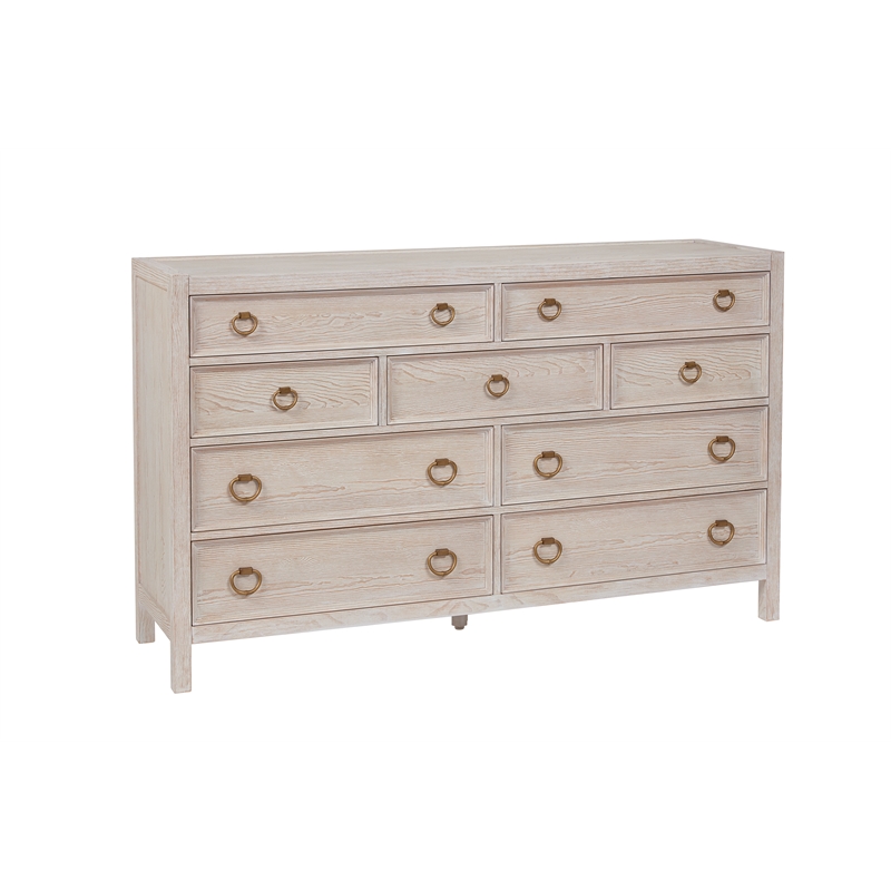 Coastal Living Getaway Dresser in White  Weathered Oak