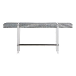 Coastal Living Vineyard Haven Console in Acrylic and Blue Seagrass