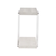 Coastal Living St Kitts Accent Table in Weathered Gray and Acrylic
