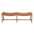 Coastal Living Murro Bay Bench in Natural Cane and Oak