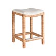 Coastal Living Sandbar Console Stool in Tan Natural Split Rattan