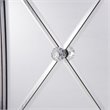 Elegant Decor Contempo 2 Door Contemporary Mirrored Accent Cabinet in Silver