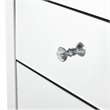 Elegant Decor Contempo 5 Drawer Contemporary Clear MIrrored Chest
