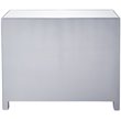 Elegant Decor Reflexion 3 Drawer Mirrored Accent Chest in Antique Silver