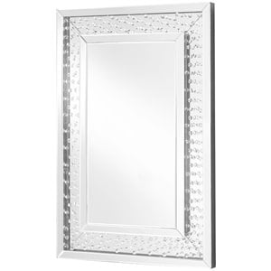 Elegant Decor Sparkle 36&quot x 24&quot Contemporary Clear Crystal Frame Mirror
