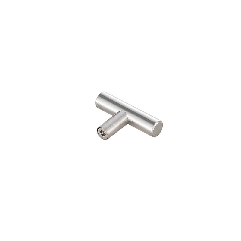 Elegant Decor Quinn Zinc Alloy T Pull Multipack in Brushed Nickel (Set of 10)