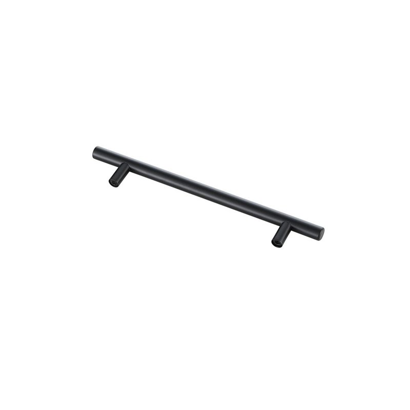 Elegant Decor Quinn Zinc Alloy Bar Pull Multipack in Black (Set of 10)