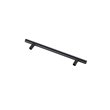 Elegant Decor Quinn Zinc Alloy Bar Pull Multipack in Black (Set of 10)