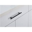 Elegant Decor Quinn Modern Zinc Alloy Bar Pull Multipack in Black (Set of 10)