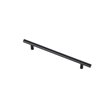 Elegant Decor Quinn Modern Zinc Alloy Bar Pull Multipack in Black (Set of 10)