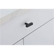Elegant Decor Dior Modern Zinc Alloy T Bar Pull Multipack in Black (Set of 10)