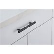 Elegant Decor Dior Zinc Alloy Bar Pull Multipack in Black (Set of 10)