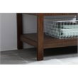 Elegant Decor Aubrey Solid Wood Single Bathroom Vanity w/ Backsplash in Espresso