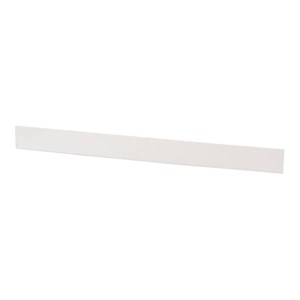 Elegant Decor Napoli 48&quot Engineered Stone Backsplash in Ivory White