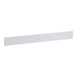 Elegant Decor Napoli 36&quot Engineered Stone Backsplash in Calcatta White