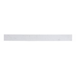 Elegant Decor Napoli 42&quot Engineered Stone Backsplash in Calcatta White