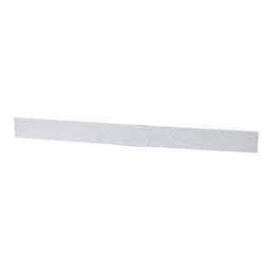 Elegant Decor Napoli 48&quot Engineered Stone Backsplash in Calcatta White
