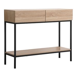 Elegant Decor Emerson 42&quot Metal and MDF Console Table in Black