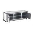 Elegant Decor James Mirrored TV Stand for TVs up to 65