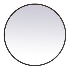 Elegant Decor Pier 36&quot LED Mirror with Adjustable Color Temperature in Black