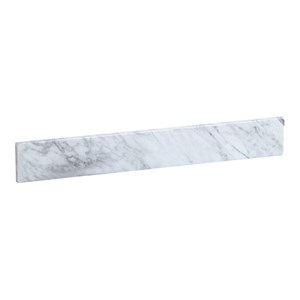 Elegant Decor Napoli 30&quot Traditional Marble Backsplash in Carrara White