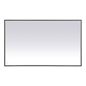 Elegant Decor Pier 36x60&quot Modern Aluminum LED Mirror in Black