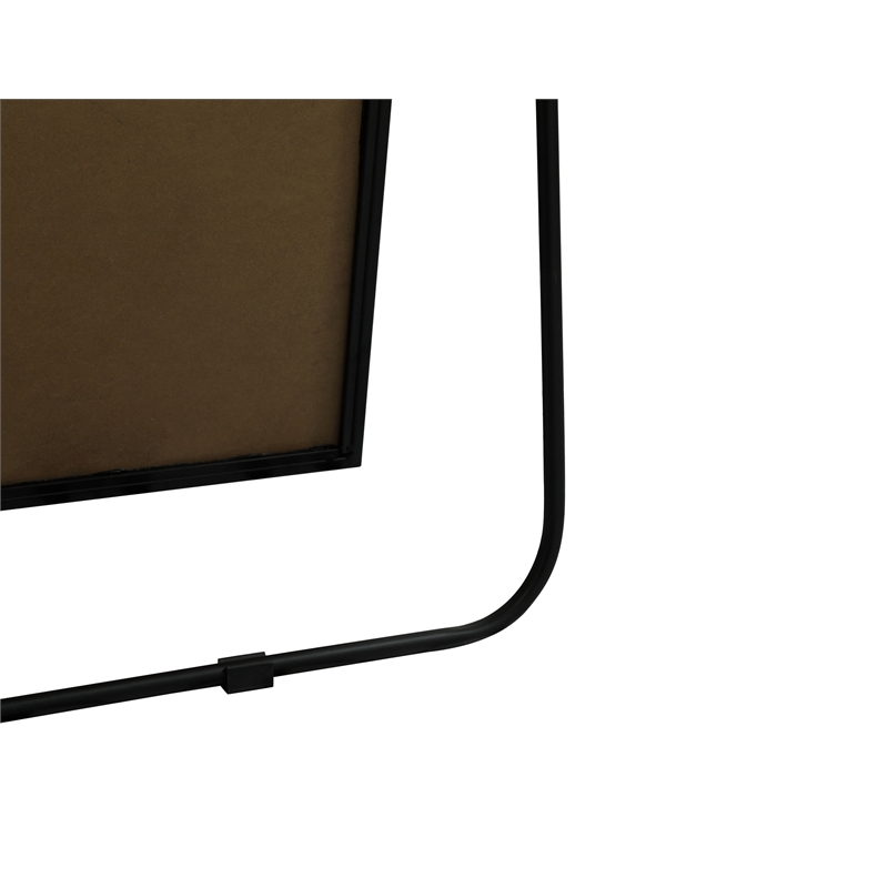 Elegant Decor Blaire Arch Modern Wood/Metal Full Length Mirror in Black