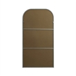 Elegant Decor Blaire Arch Modern MDF Wood/Iron Full Length Mirror in Silver