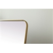 Elegant Decor Evermore Rectangle Wood/Iron Full Length Mirror in Brass