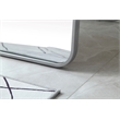 Elegant Decor Evermore Rectangle Wood/Iron Full Length Mirror in Silver