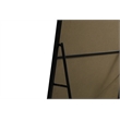 Elegant Decor Evermore Rectangle Modern MDF Wood/Iron Mirror in Black