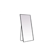 Elegant Decor Eternity Rectangle Wood/Iron Full Length Mirror in Black