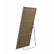 Elegant Decor Eternity Rectangle Wood/Iron Full Length Mirror in Silver