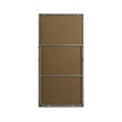 Elegant Decor Eternity Rectangle Wood/Iron Full Length Mirror in Silver