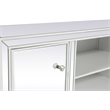 Elegant Decor Reflexion Wood & Mirror TV Stand for TVs up to 55