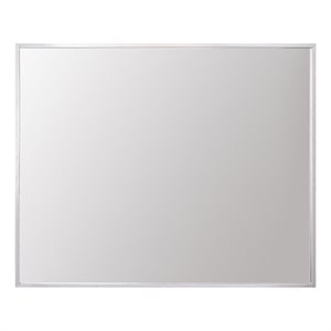 Elegant Decor Grace 30x36&quot Modern Aluminum Rectangle Mirror in Silver