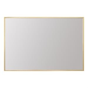Elegant Decor Grace 30x42&quot Modern Aluminum Rectangle Mirror in Gold