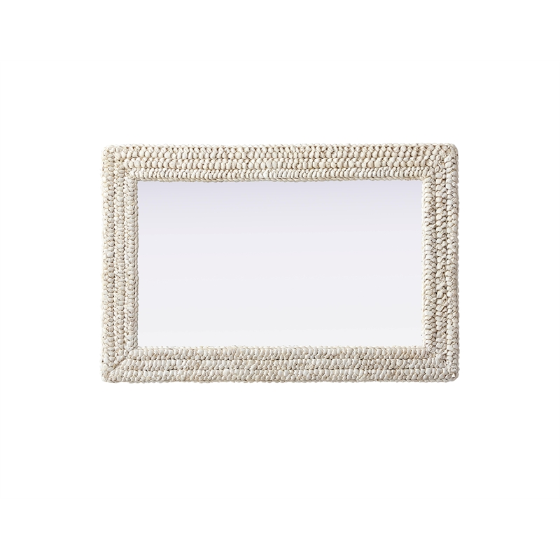 Elegant Decor Rectangle Cornhusk Mirror 24X36