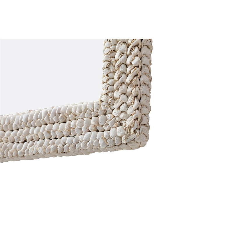 Elegant Decor Rectangle Cornhusk Mirror 24X36