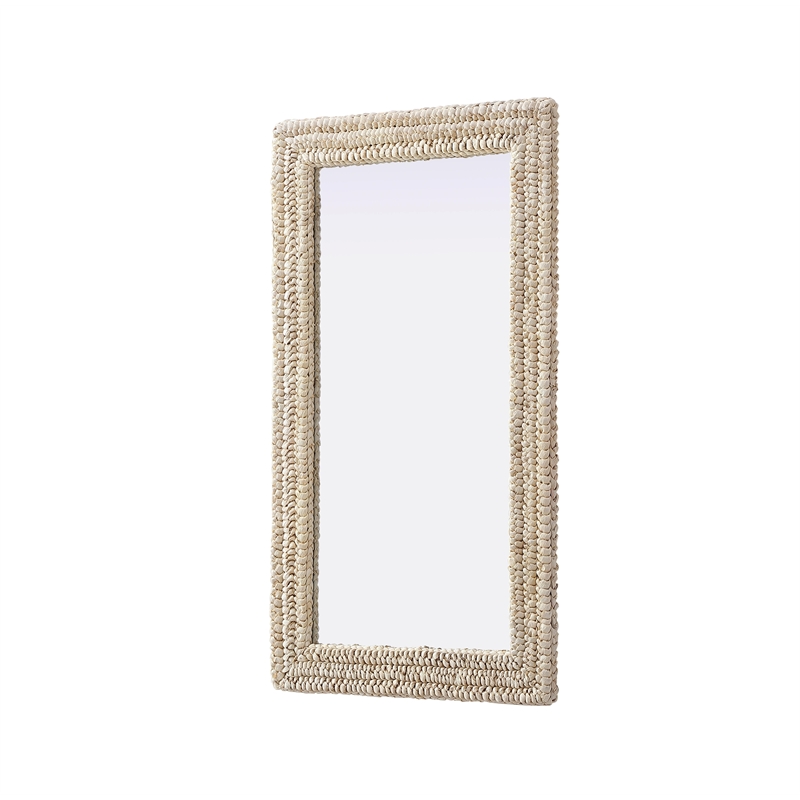 Elegant Decor Rectangle Cornhusk Mirror 24X42