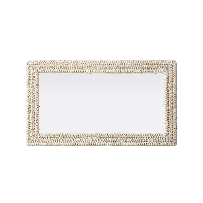 Elegant Decor Rectangle Cornhusk Mirror 24X42