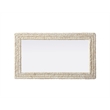 Elegant Decor Rectangle Cornhusk Mirror 24X42