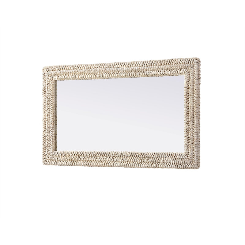 Elegant Decor Rectangle Cornhusk Mirror 24X42