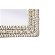 Elegant Decor Rectangle Cornhusk Mirror 24X42