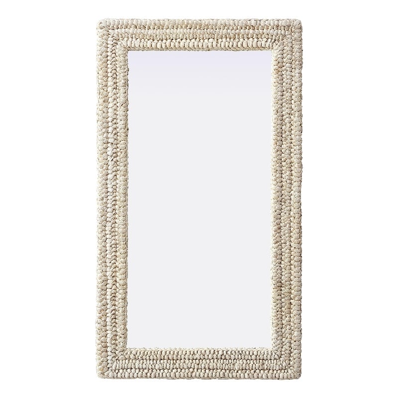 Elegant Decor Rectangle Cornhusk Mirror 24X42
