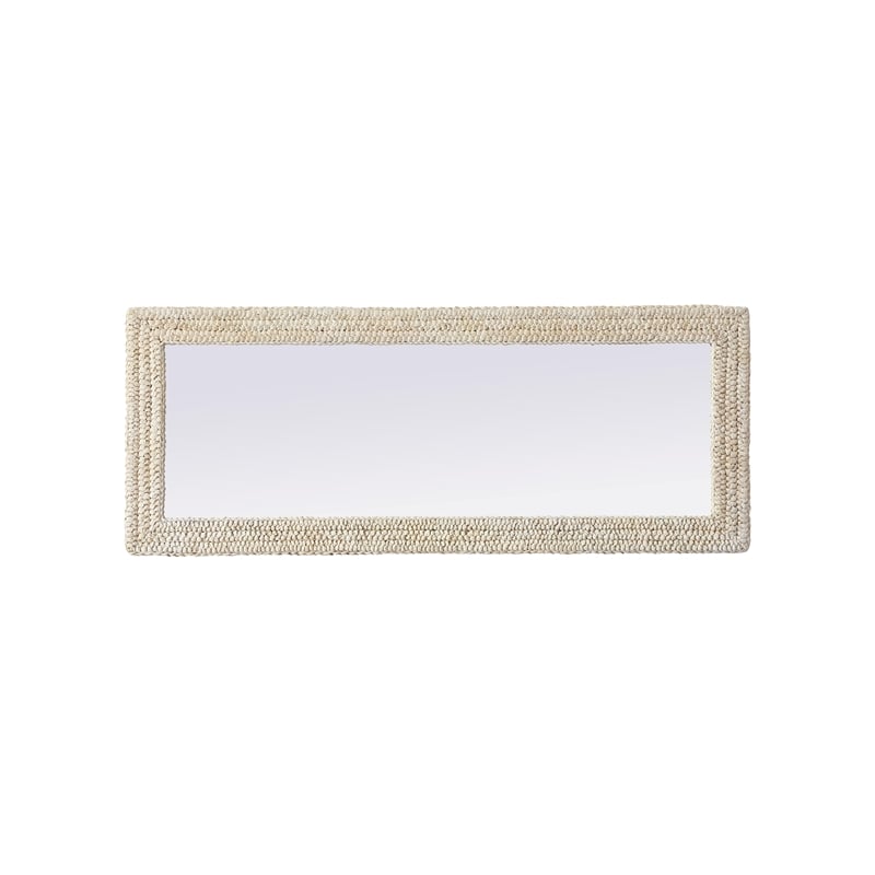 Elegant Decor Rectangle Cornhusk Mirror 24X60