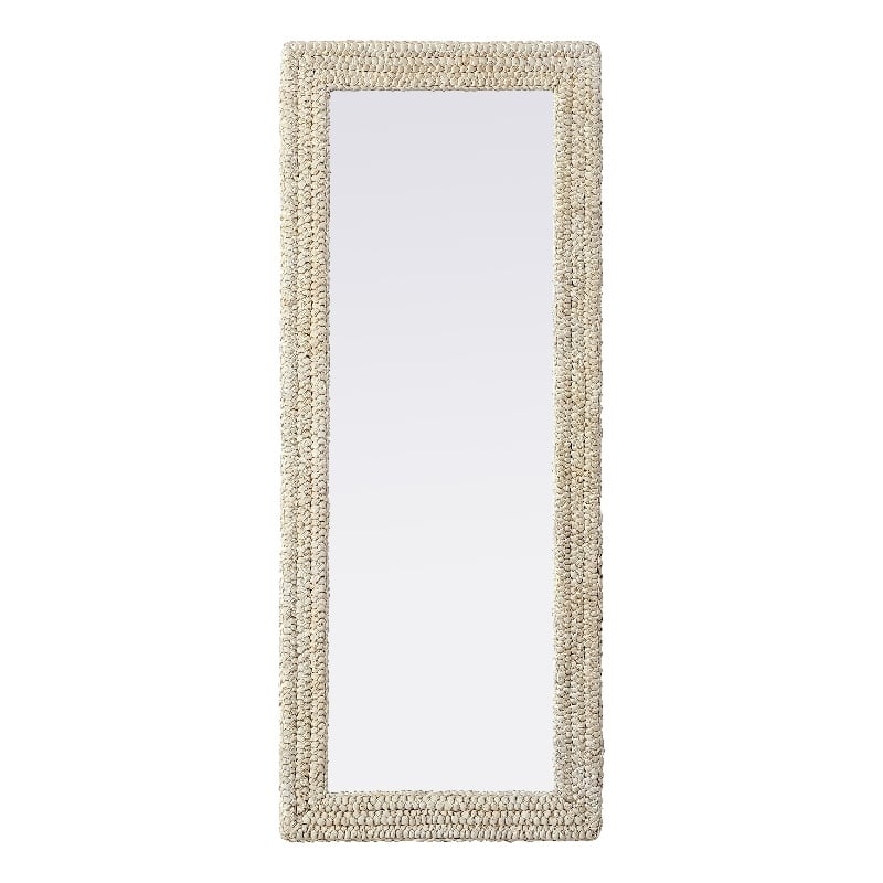 Elegant Decor Rectangle Cornhusk Mirror 24X60