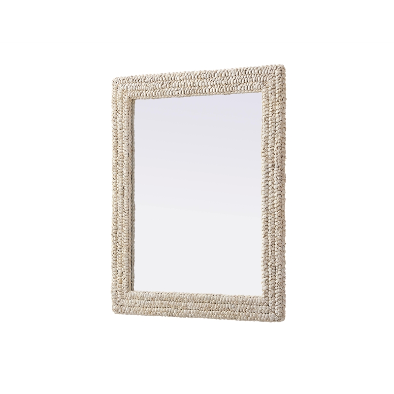 Elegant Decor Rectangle Cornhusk Mirror 30X36
