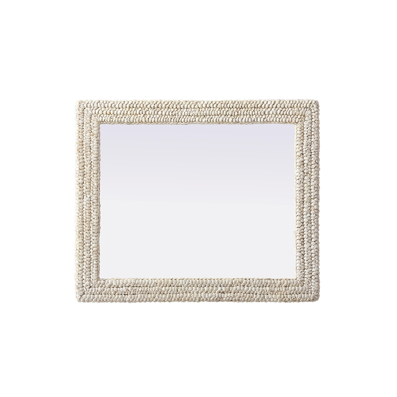 Elegant Decor Rectangle Cornhusk Mirror 30X36